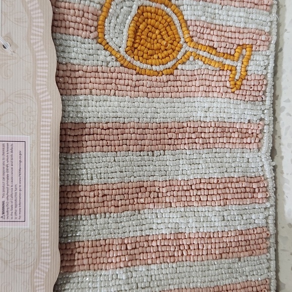 🔹️ Wandering Moon India Handmade Stripped Beaded "Sprtiz Please" Coin Pouch - Picture 7 of 7